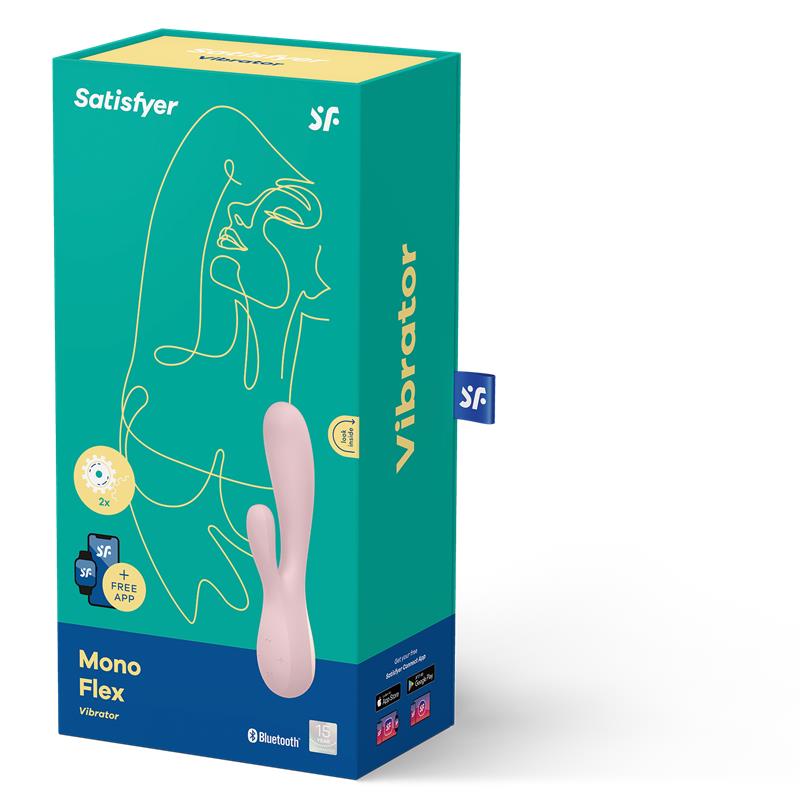 SATISFYER - MONO FLEX VIBRADOR CON APP MAUVE