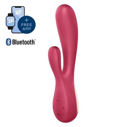 SATISFYER - MONO FLEX VIBRADOR CON APP ROJO