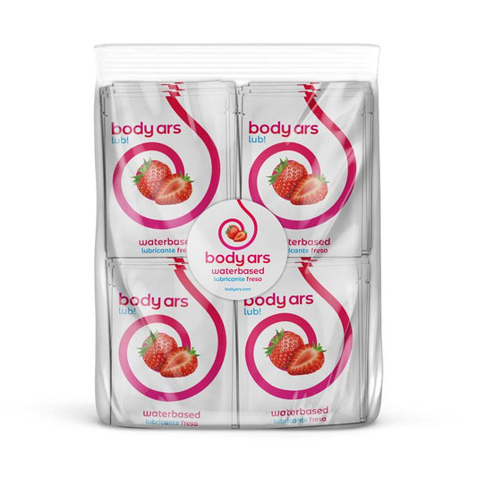 BODY ARS - MONODOSIS GEL LUBRICANTE BASE AGUA FRESA ÁCIDA 100 X 4ML
