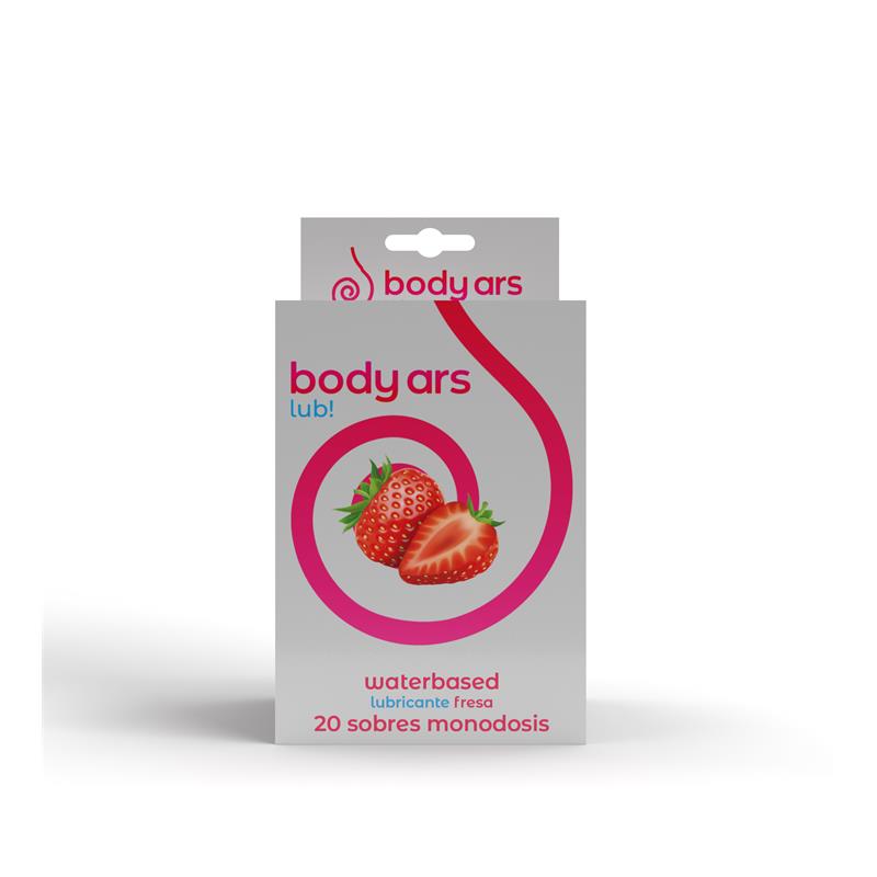 BODY ARS - MONODOSIS GEL LUBRICANTE BASE AGUA FRESA ÁCIDA 20 X 4 ML