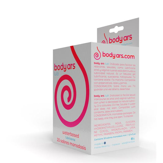 BODY ARS - MONODOSIS GEL LUBRICANTE BASE AGUA NATURAL 20 X 4 ML