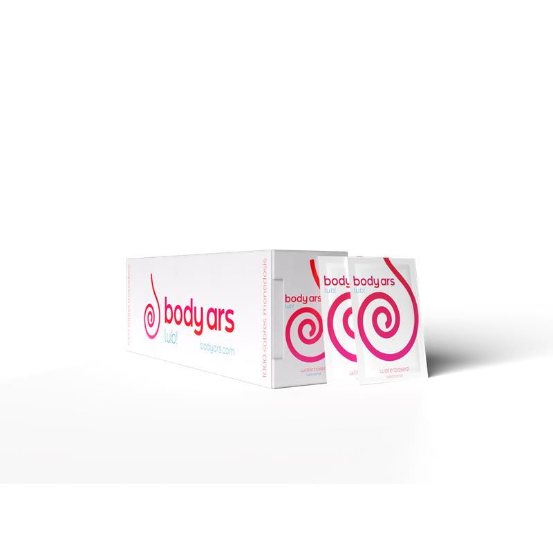 BODY ARS - MONODOSIS GEL LUBRICANTE BASE DE AGUA NATURAL 1000 X 4 ML