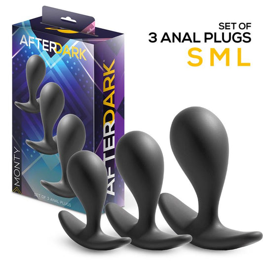 AFTERDARK - MONTY SET DE 3 PLUGS ANALES