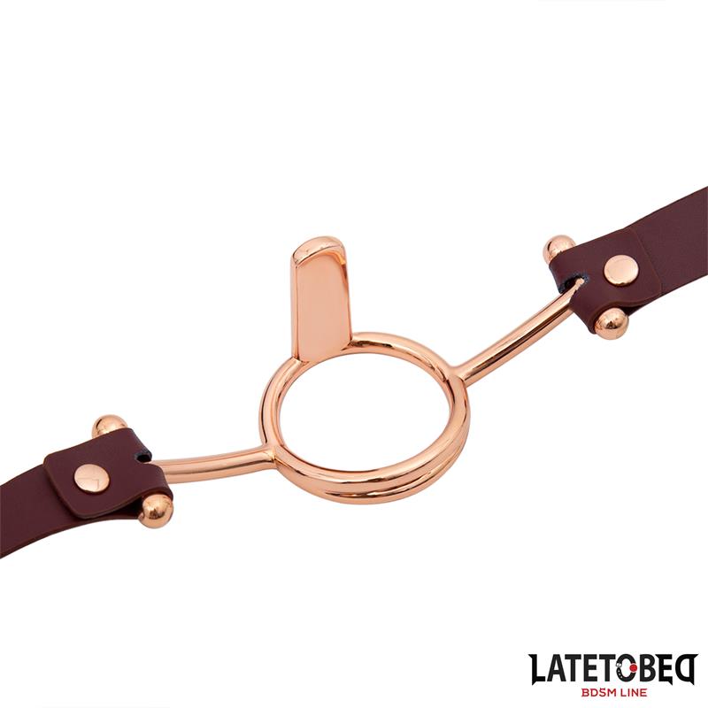 LATETOBED BDSM LINE - MORDAZA ANILLA CUERO
