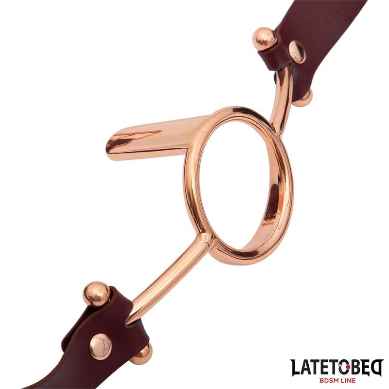 LATETOBED BDSM LINE - MORDAZA ANILLA CUERO