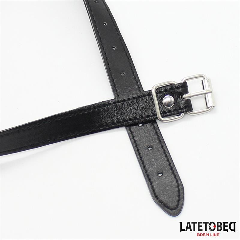 LATETOBED BDSM LINE - MORDAZA BOLA HUECA DURA  ROJO