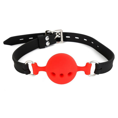 LATETOBED BDSM LINE - MORDAZA BOLA SILICONA TRANSPIRABLE M - 4.5 CM