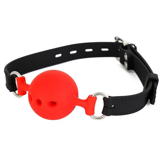 LATETOBED BDSM LINE - MORDAZA BOLA SILICONA TRANSPIRABLE M - 4.5 CM