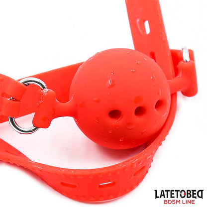 LATETOBED BDSM LINE - MORDAZA BOLA SILICONA TRANSPIRALE S - 4 CM