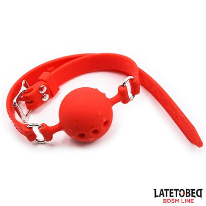 LATETOBED BDSM LINE - MORDAZA BOLA SILICONA TRANSPIRALE S - 4 CM