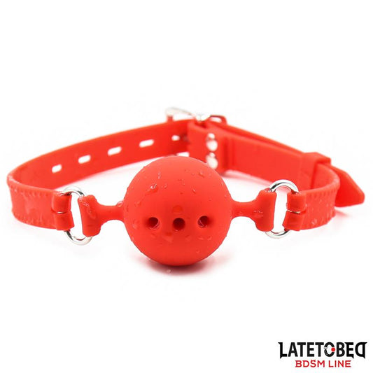 LATETOBED BDSM LINE - MORDAZA BOLA SILICONA TRANSPIRALE S - 4 CM