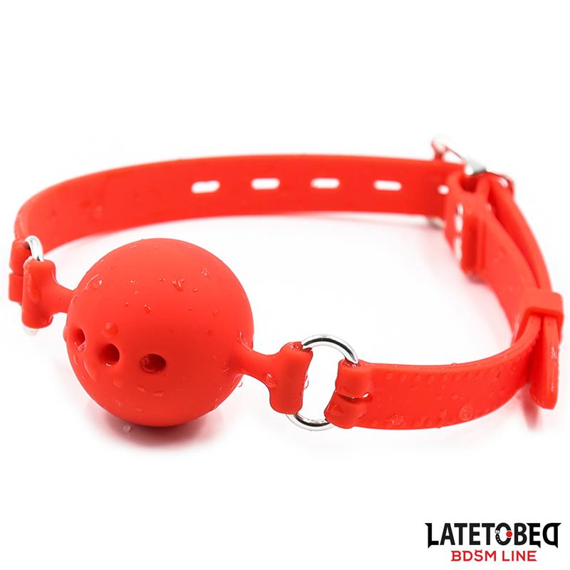 LATETOBED BDSM LINE - MORDAZA BOLA SILICONA TRANSPIRALE S - 4 CM