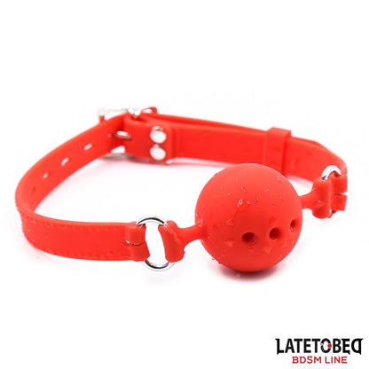 LATETOBED BDSM LINE - MORDAZA BOLA SILICONA TRANSPIRALE S - 4 CM