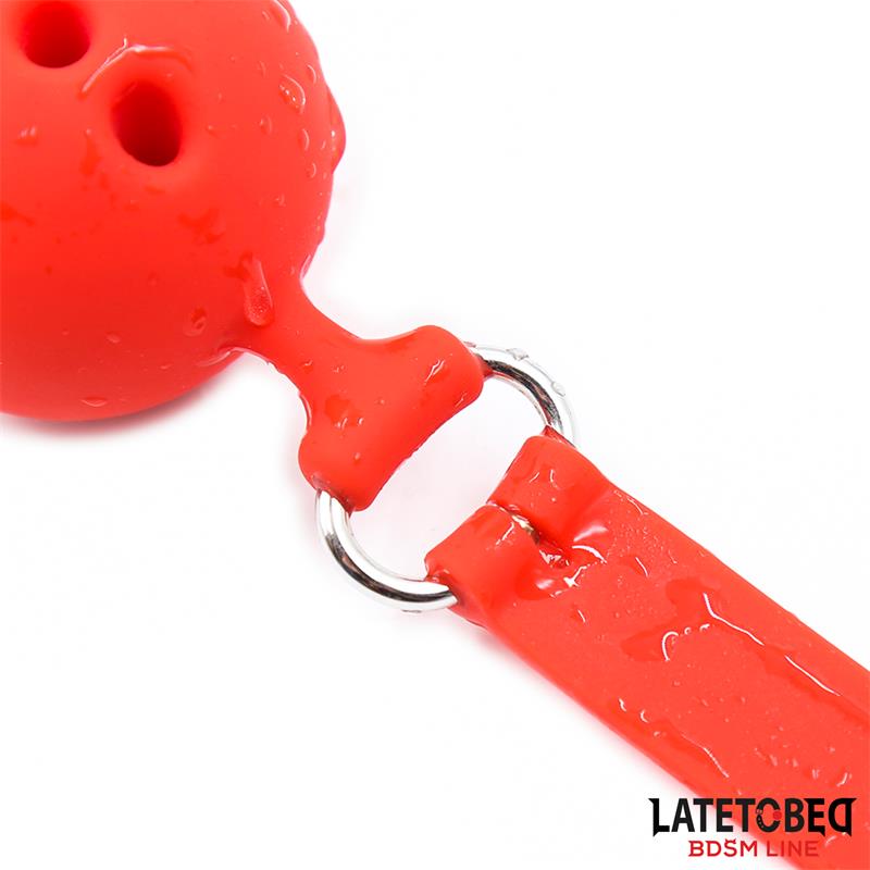 LATETOBED BDSM LINE - MORDAZA BOLA SILICONA TRANSPIRALE S - 4 CM