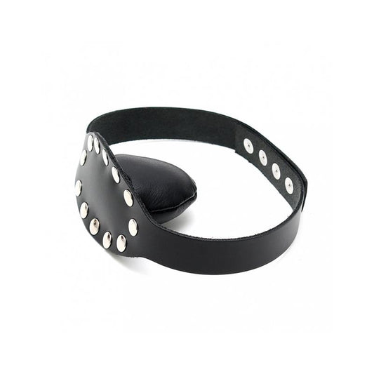 BONDAGE PLAY - MORDAZA CON FORMA DE LENGUA CUERO AJUSTABLE