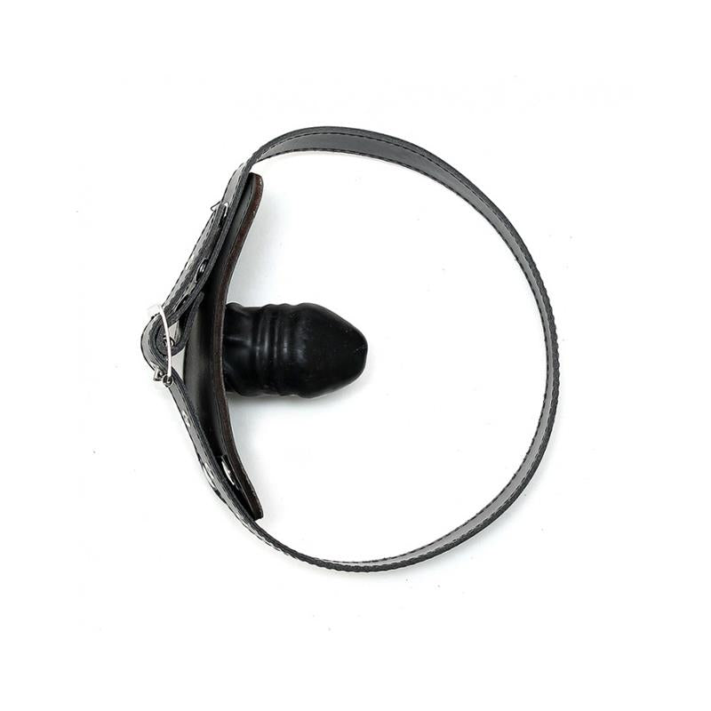 BONDAGE PLAY - MORDAZA CON PENE DE LÁTEX (4X6CM) AJUSTABLE