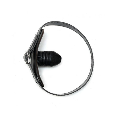 BONDAGE PLAY - MORDAZA CON PENE DE LÁTEX (4X6CM) AJUSTABLE
