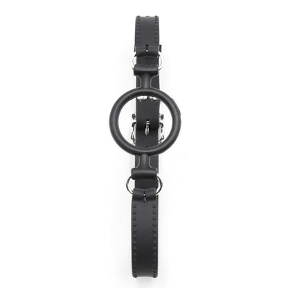 LATETOBED BDSM LINE - MORDAZA DE ARO ABIERTO 5 CM NEGRO