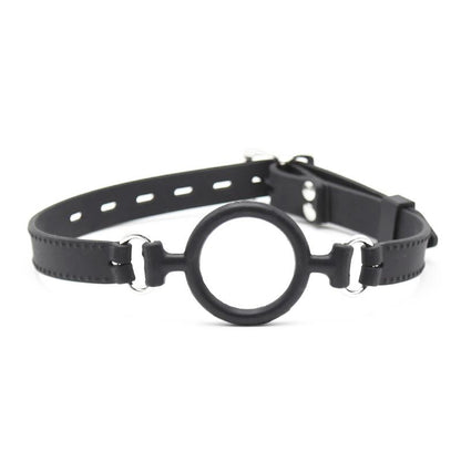 LATETOBED BDSM LINE - MORDAZA DE ARO ABIERTO 5 CM NEGRO