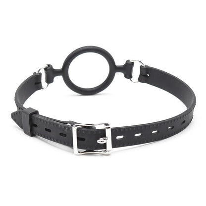 LATETOBED BDSM LINE - MORDAZA DE ARO ABIERTO 5 CM NEGRO