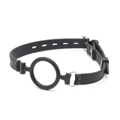 LATETOBED BDSM LINE - MORDAZA DE ARO ABIERTO 5 CM NEGRO