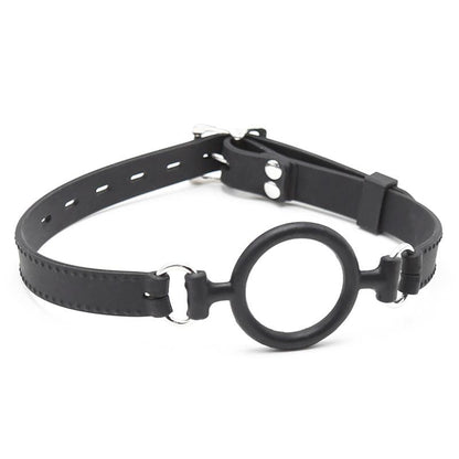 LATETOBED BDSM LINE - MORDAZA DE ARO ABIERTO 5 CM NEGRO