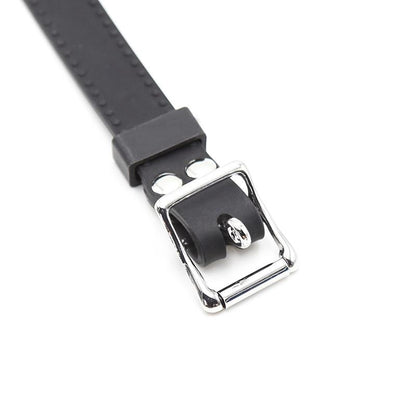 LATETOBED BDSM LINE - MORDAZA DE ARO ABIERTO 5 CM NEGRO