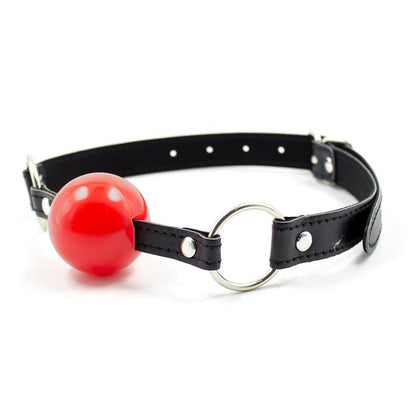 LATETOBED BDSM LINE - MORDAZA DE BOLA NEGRO/ROJO