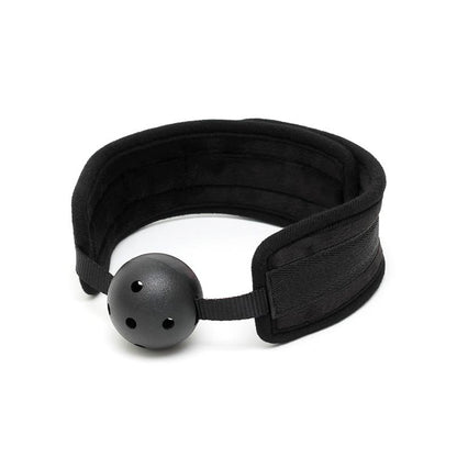 BONDAGE PLAY - MORDAZA DE BOLA RESPIRABLE NEGRO