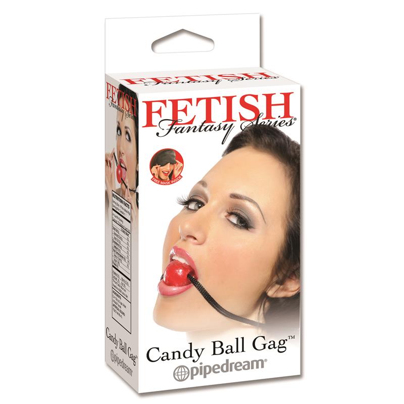 FETISH FANTASY SERIES - MORDAZA DE BOLA SABOR CARAMELO DE CEREZA