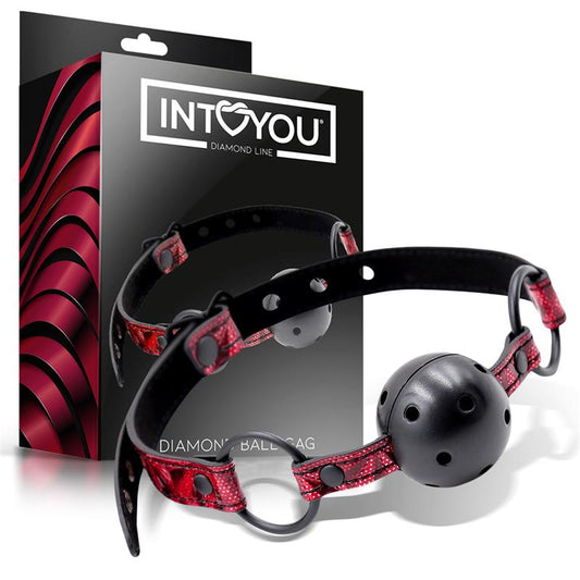 DIAMOND LINE - MORDAZA DE BOLA TRANSPIRABLE DIAMOND CUERO VEGANO