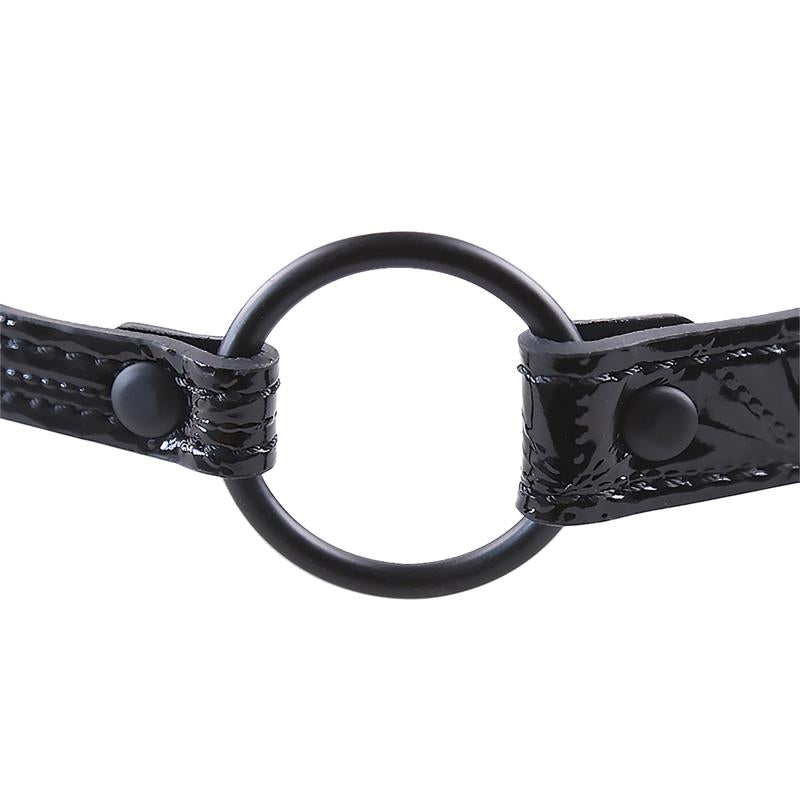 BLACK SAPPHIRE - MORDAZA DE BOLA TRANSPIRABLE SAPPHIRE CUERO VEGANO