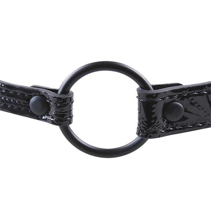 BLACK SAPPHIRE - MORDAZA DE BOLA TRANSPIRABLE SAPPHIRE CUERO VEGANO