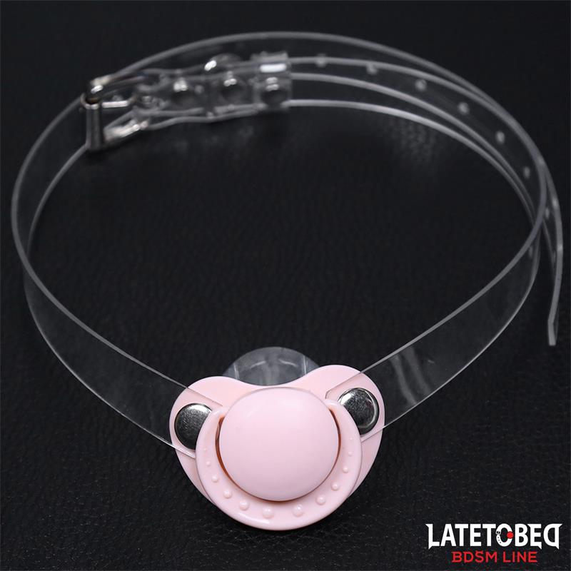 LATETOBED BDSM LINE - MORDAZA DE CHUPETE AJUSTABLE 43-60 CM