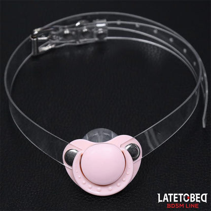 LATETOBED BDSM LINE - MORDAZA DE CHUPETE AJUSTABLE 43-60 CM