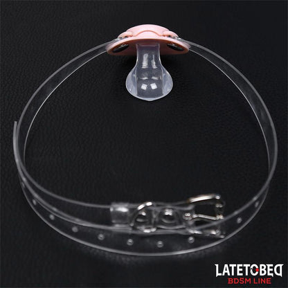 LATETOBED BDSM LINE - MORDAZA DE CHUPETE AJUSTABLE 43-60 CM