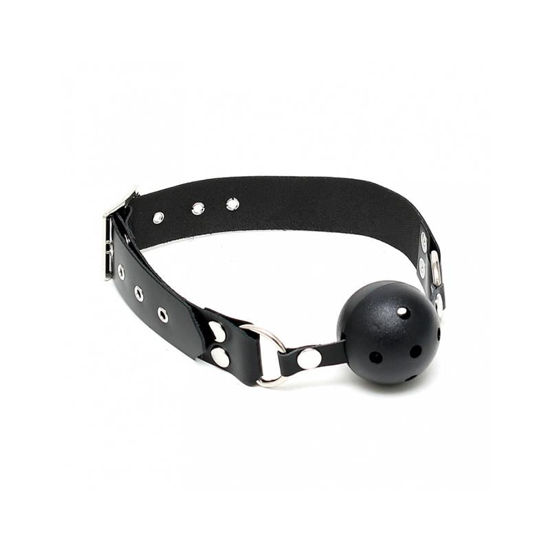 BONDAGE PLAY - MORDAZA DE CUERO AJUSTABLE