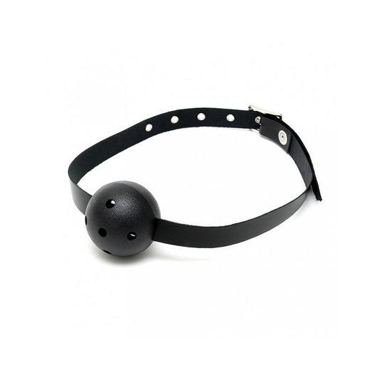 BONDAGE PLAY - MORDAZA DE CUERO AJUSTABLE