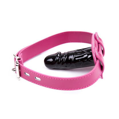 LATETOBED BDSM LINE - MORDAZA DE DILDO AJUSTABLE 46-58 CM - DILDO: 10 CM