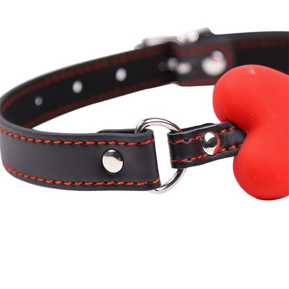 LATETOBED BDSM LINE - MORDAZA DE HUESO ROJO