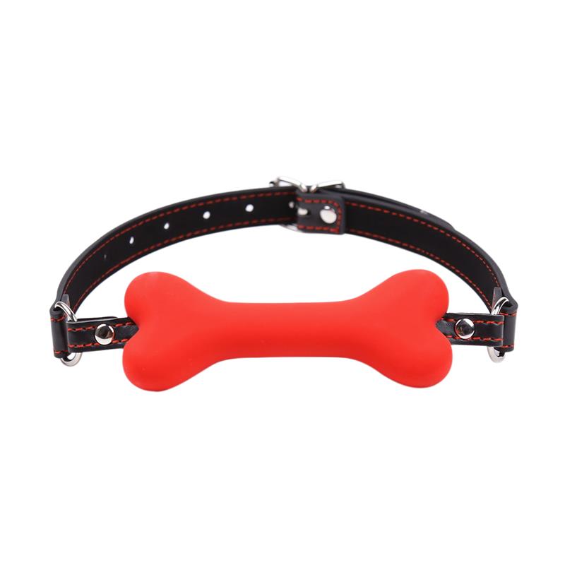 LATETOBED BDSM LINE - MORDAZA DE HUESO ROJO