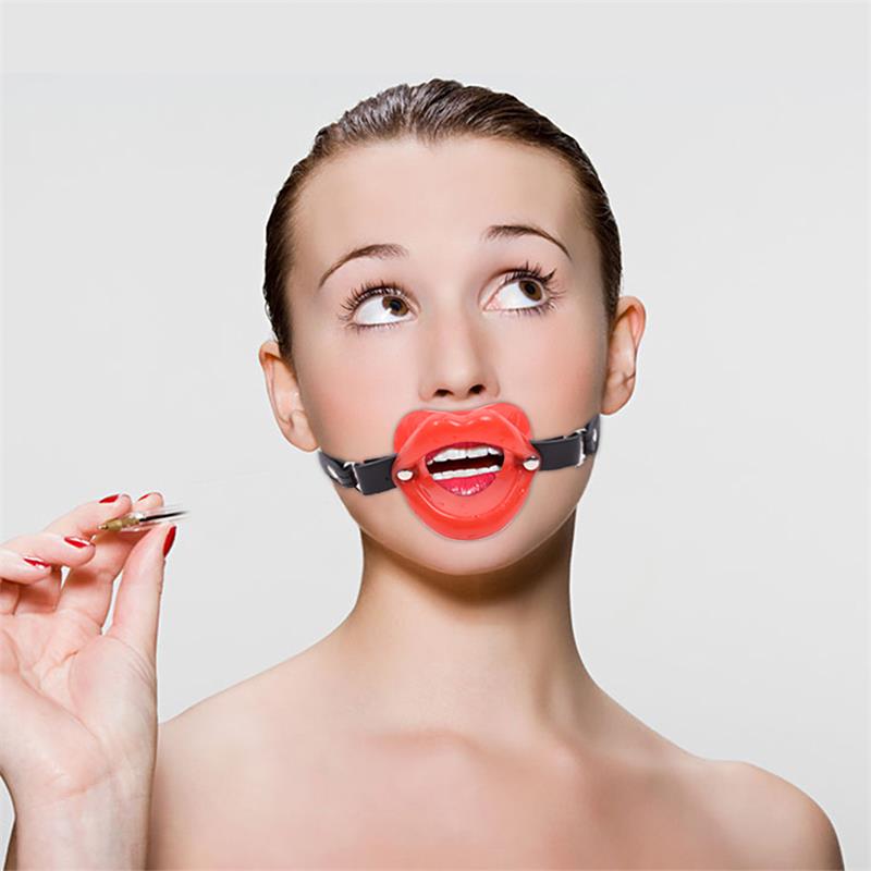 LATETOBED BDSM LINE - MORDAZA FORMA DE BOCA AJUSTABLE 39-58 CM