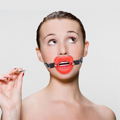 LATETOBED BDSM LINE - MORDAZA FORMA DE BOCA AJUSTABLE 39-58 CM