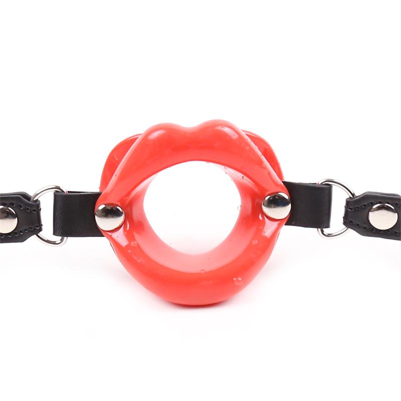 LATETOBED BDSM LINE - MORDAZA FORMA DE BOCA AJUSTABLE 39-58 CM