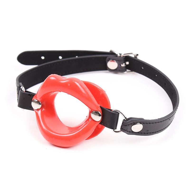 LATETOBED BDSM LINE - MORDAZA FORMA DE BOCA AJUSTABLE 39-58 CM