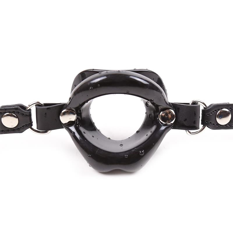 LATETOBED BDSM LINE - MORDAZA FORMA DE BOCA NEGRO
