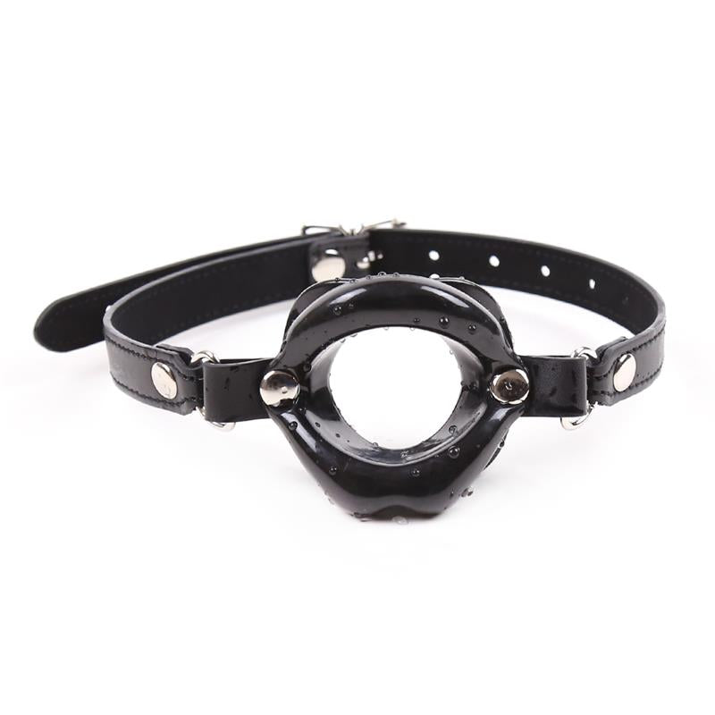 LATETOBED BDSM LINE - MORDAZA FORMA DE BOCA NEGRO