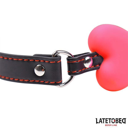 LATETOBED BDSM LINE - MORDAZA HUESO ROSA AJUSTABLE
