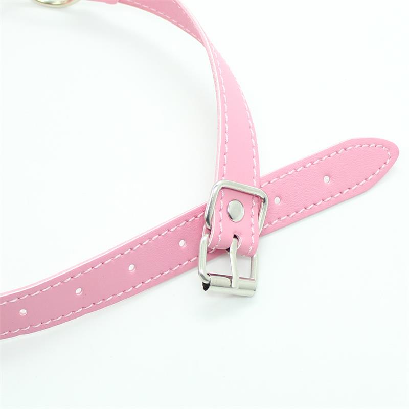 LATETOBED BDSM LINE - MORDAZA TRANSPIRABLE AJUSTABLE BOLA 4,5 CM ROSA