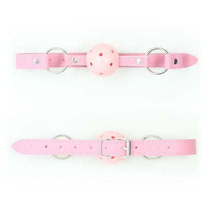 LATETOBED BDSM LINE - MORDAZA TRANSPIRABLE AJUSTABLE BOLA 4,5 CM ROSA